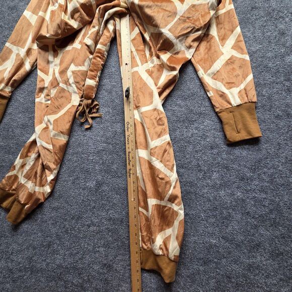 Spirit Giraffe Costume One Piece Adult XL Hood Tail Pockets Halloween One-piece - Picture 9 of 11